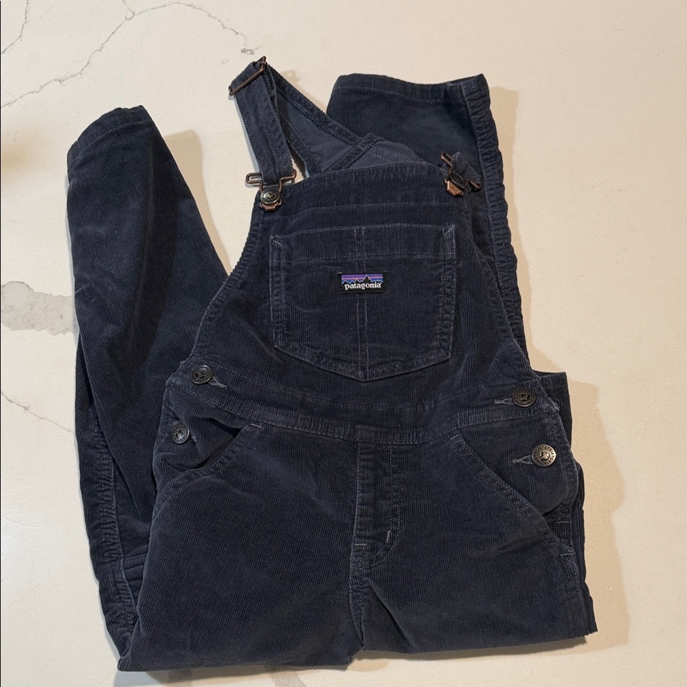 Kids Patagonia Navy Corduroy Overalls